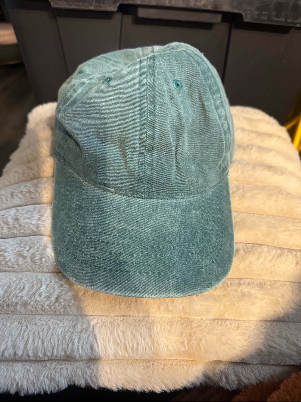 Teal Washed Cotton Baseball Cap